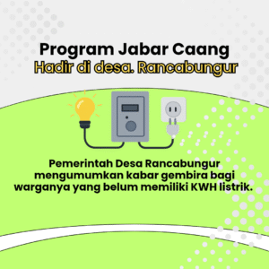 Program Jabar Caang hadir di desa. Rancabungur