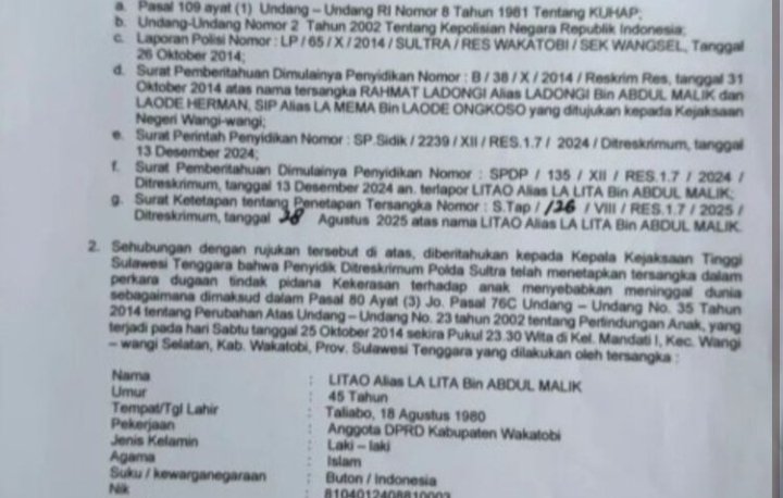 Dari DPO ke DPRD, Nama Litao Jadi Sorotan Nasional