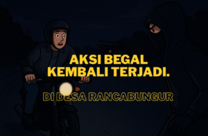 Mencekam! Begal Bersenpi Beraksi di Blok Seka Rancabungur