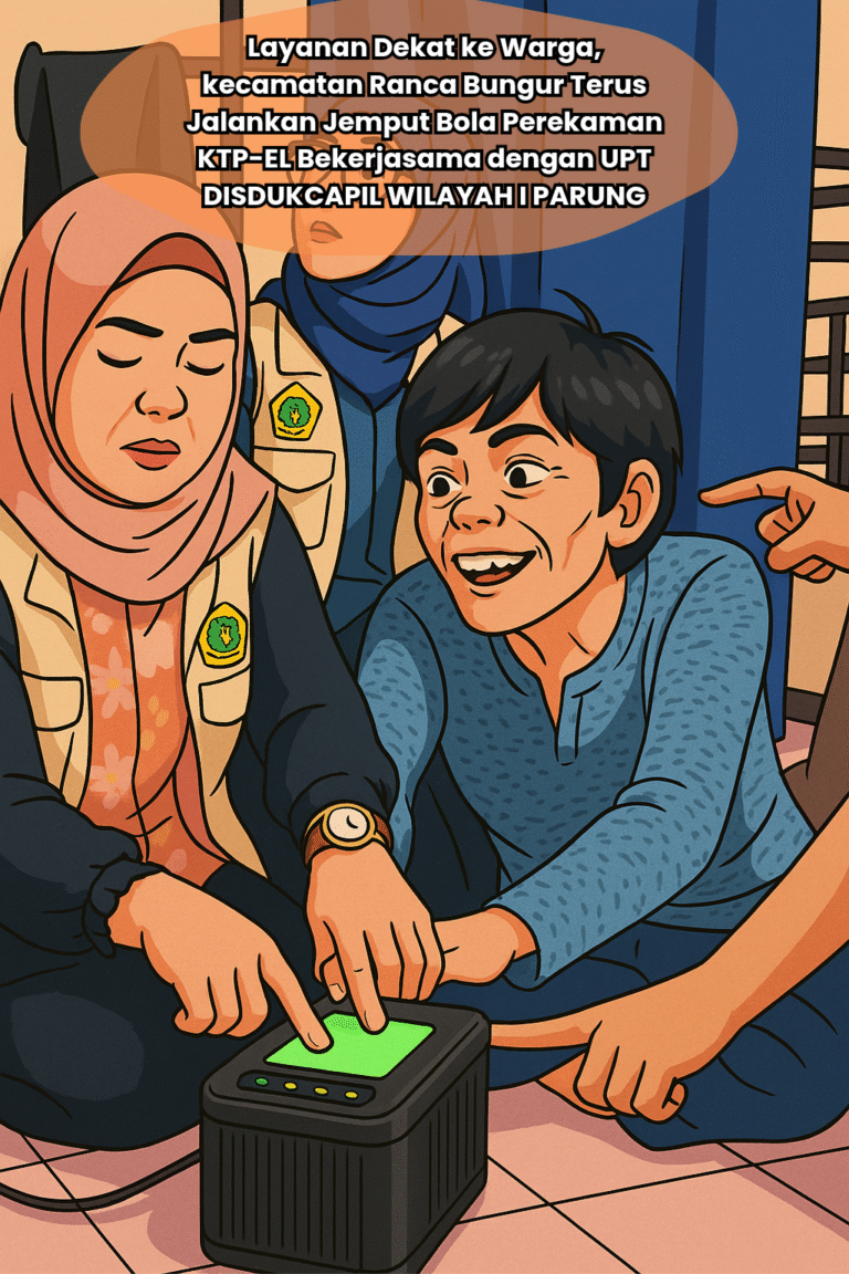 Permudah Warga, Kecamatan Rancabungur Gelar Jemput Bola Perekaman KTP-EL