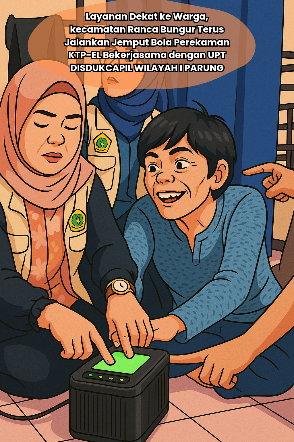 Permudah Warga, Kecamatan Rancabungur Gelar Jemput Bola Perekaman KTP-EL