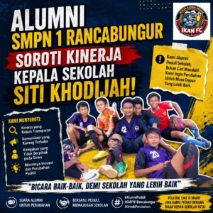 Alumni SMPN 1 Rancabungur Soroti Berbagai Polemik di Era Kepemimpinan Kepala Sekolah SK