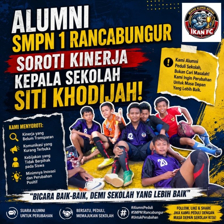 Alumni SMPN 1 Rancabungur Soroti Berbagai Polemik di Era Kepemimpinan Kepala Sekolah SK